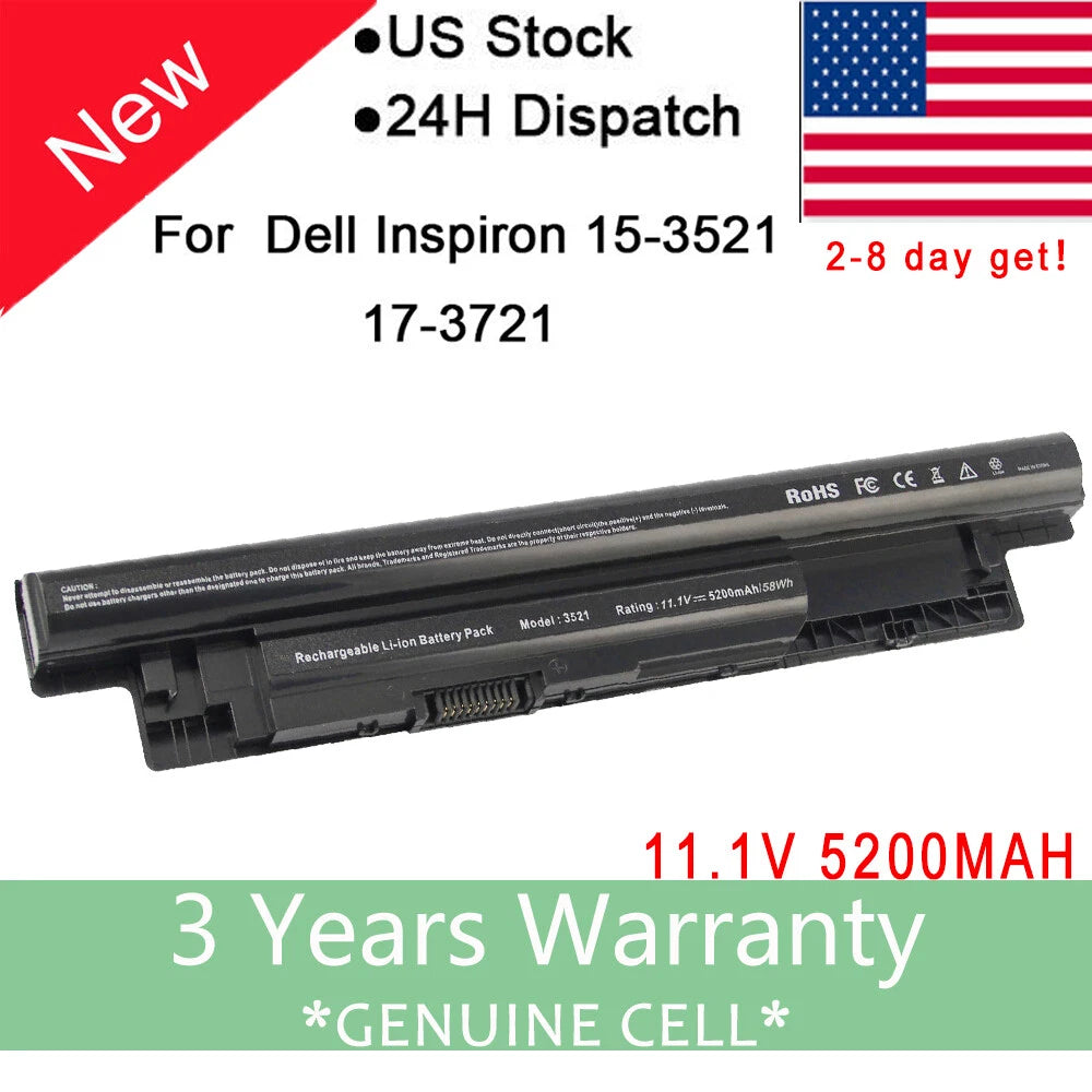 58WH XCMRD Battery for Dell Inspiron 15-3521 15-3542 15-3537 15-i3543 MR90Y FS
