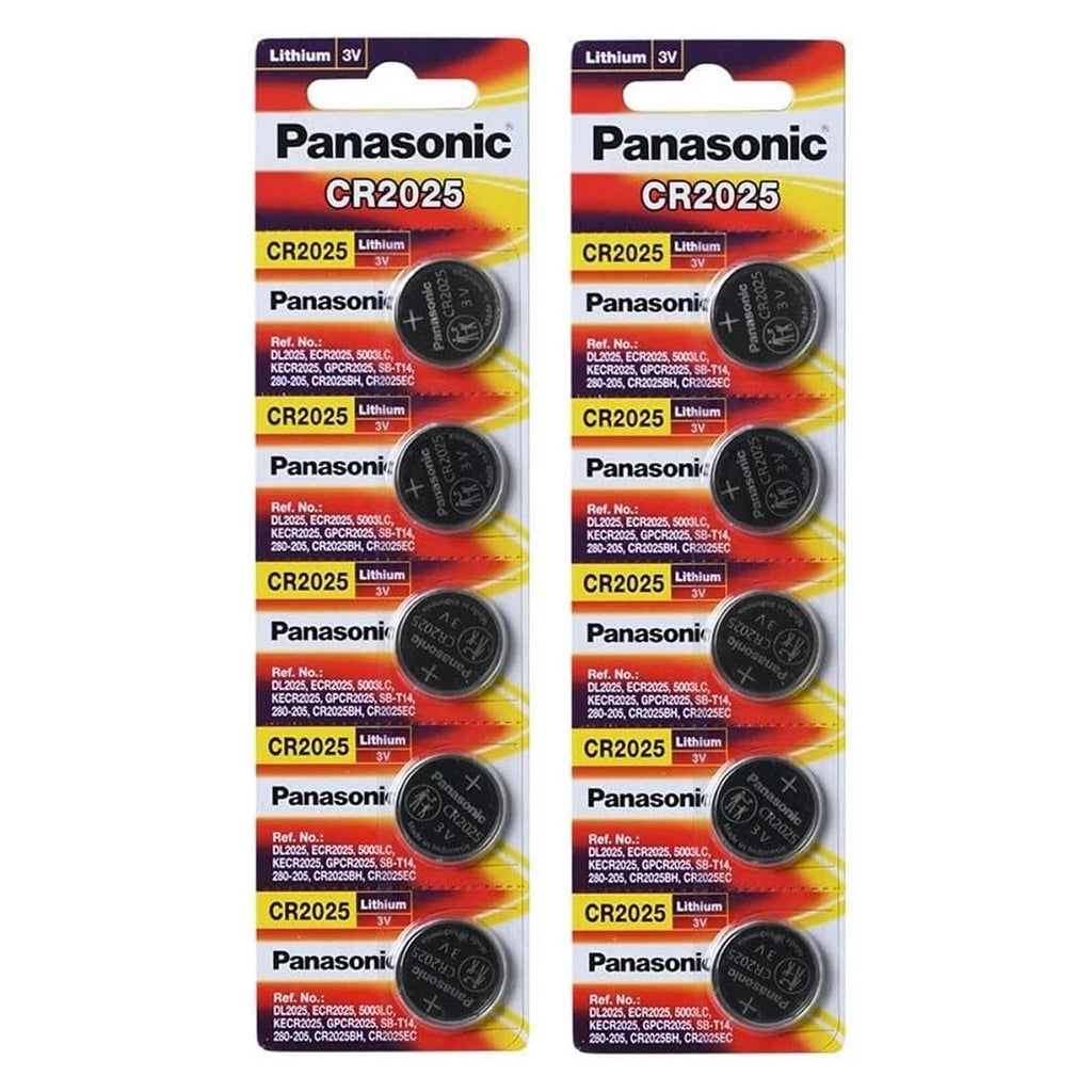 LOT 2-5-10NEW Panasonic 3V LITHIUM BATTERY CR2025 2025 BR2025 DL2025 Button Cell