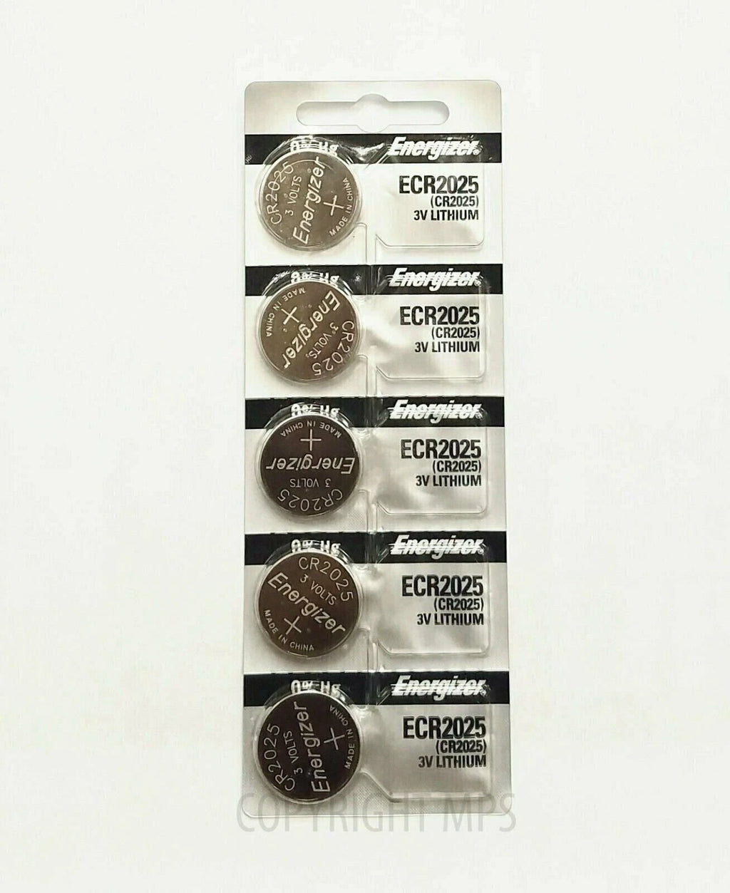 5 pcs Energizer CR2025 CR ECR 2025 3v Battery