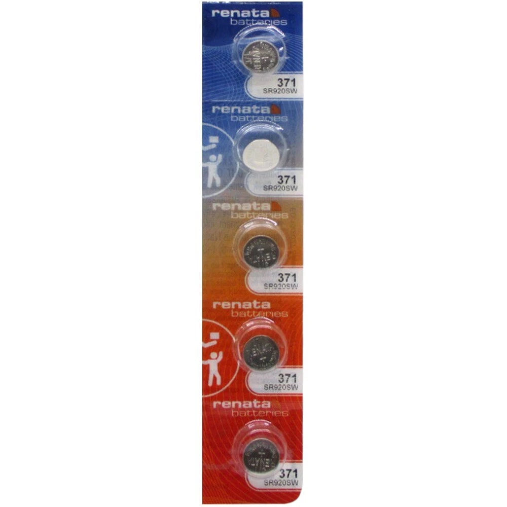 Renata Silver Oxide 371 Battery 5 Pcs