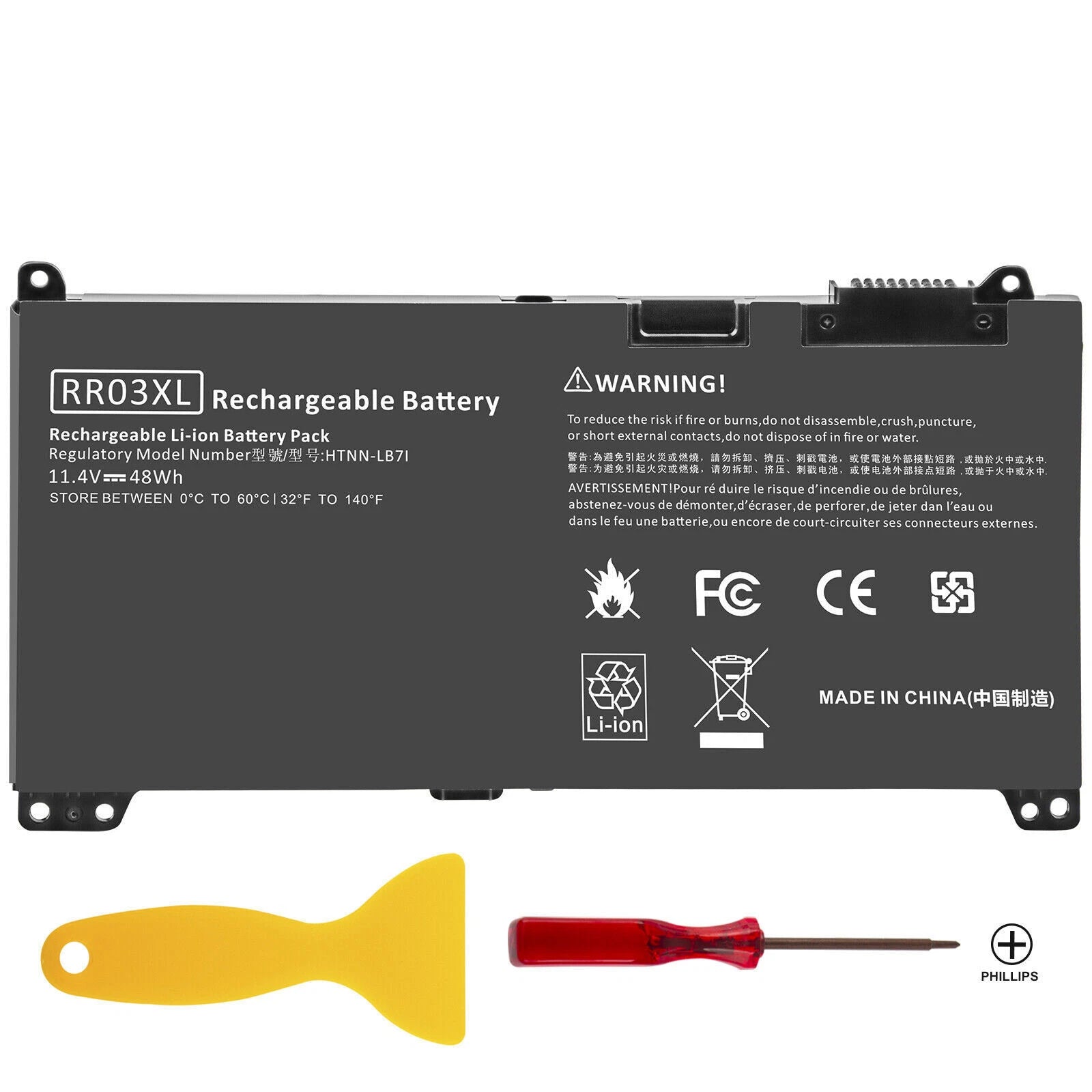New RR03XL Battery For HP ProBook 430 440 450 470 G5 851610-850 851477-832 48Wh