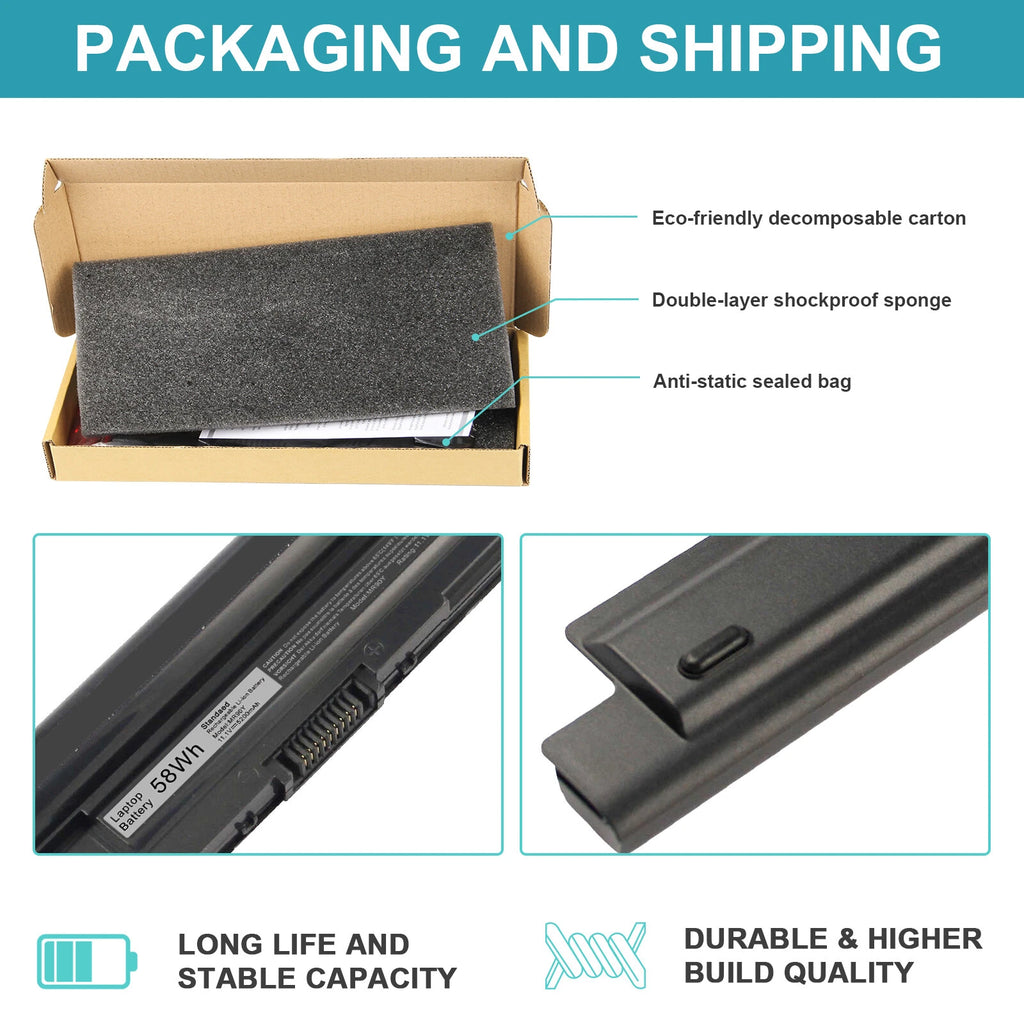 MR90Y Battery For Dell Inspiron 3521 3537 3541 Latitude 3440 3540 Series Laptop