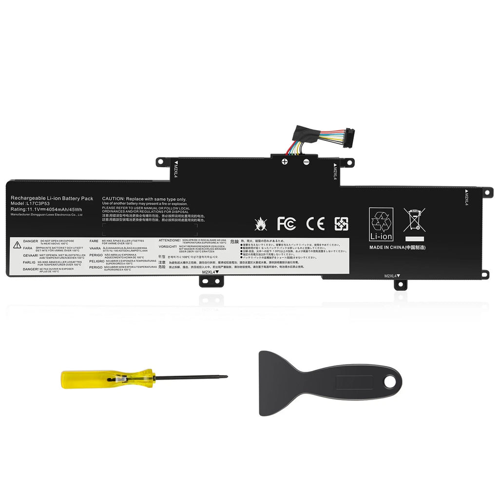 Battery L17C3P53 L17L3P53 For Lenovo ThinkPad L380 L390 Yoga Series 01AV482 45Wh