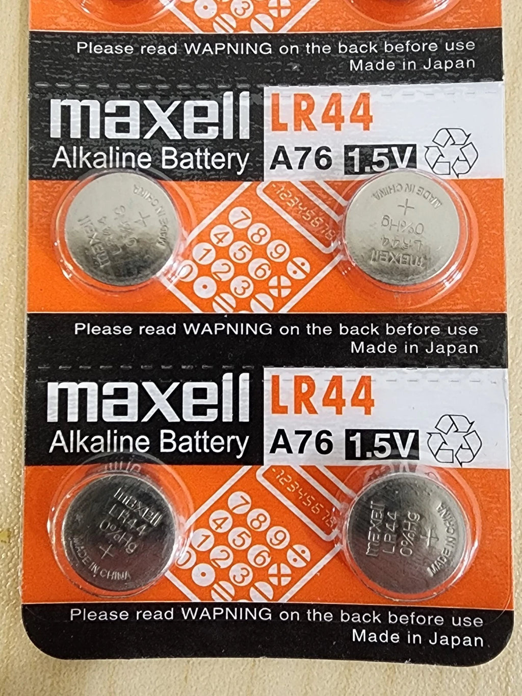 10 x LR44 Maxell A76 L1154 AG13 357 New Alkaline Battery (PLEASE READ!)