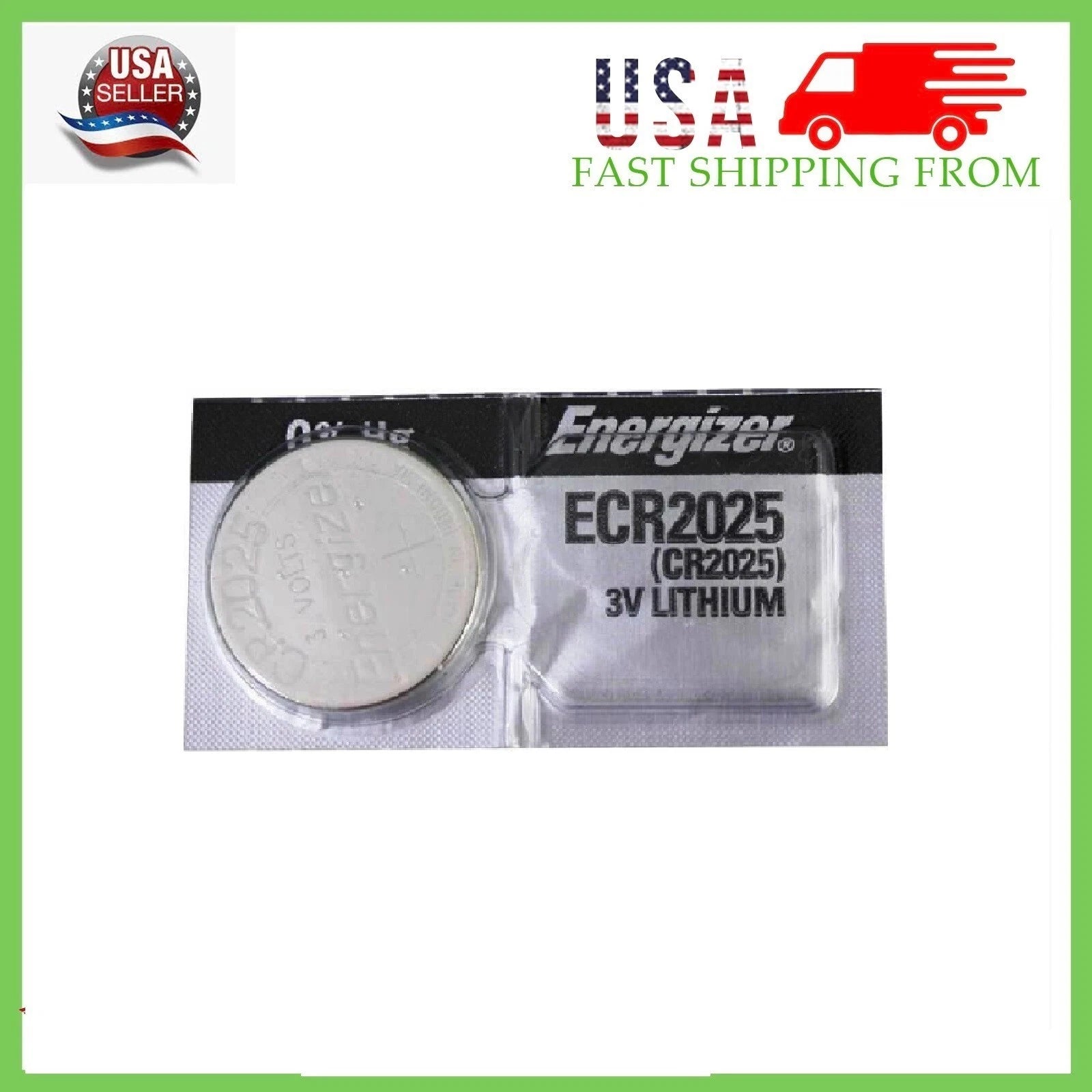 10 Pack Fresh Energizer ECR 2025 CR 2025 Lithium 3V Battery CR2025 Expire 2033