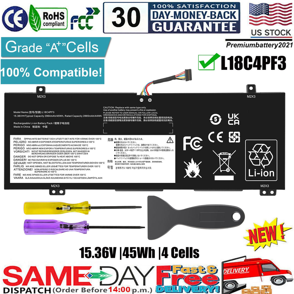 L18C4PF3 5B10T09081 Battery for Lenovo ideapad C340-14IWL S540-14API 5B10W67415
