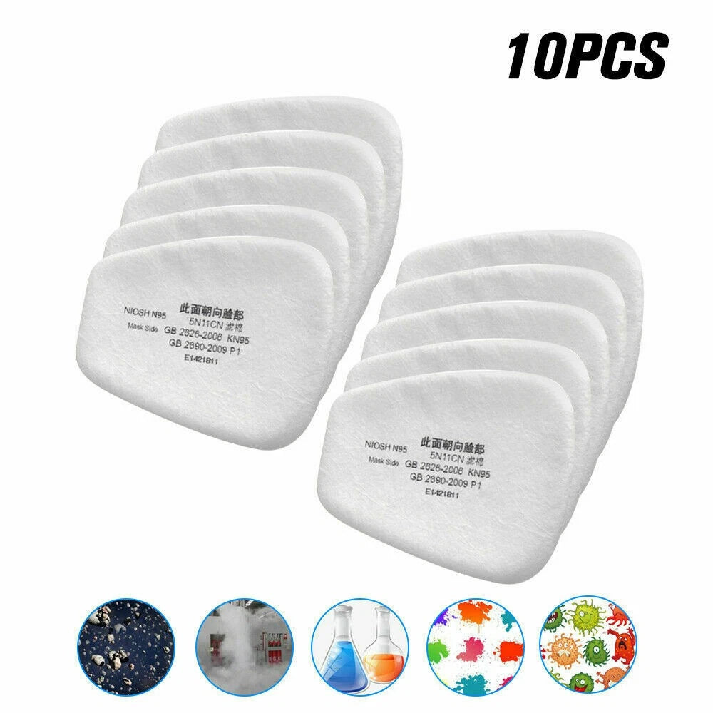 10/50/100PC 5N11 Cotton Filter Replacement Filters For 6200 6500 7502 Respirator