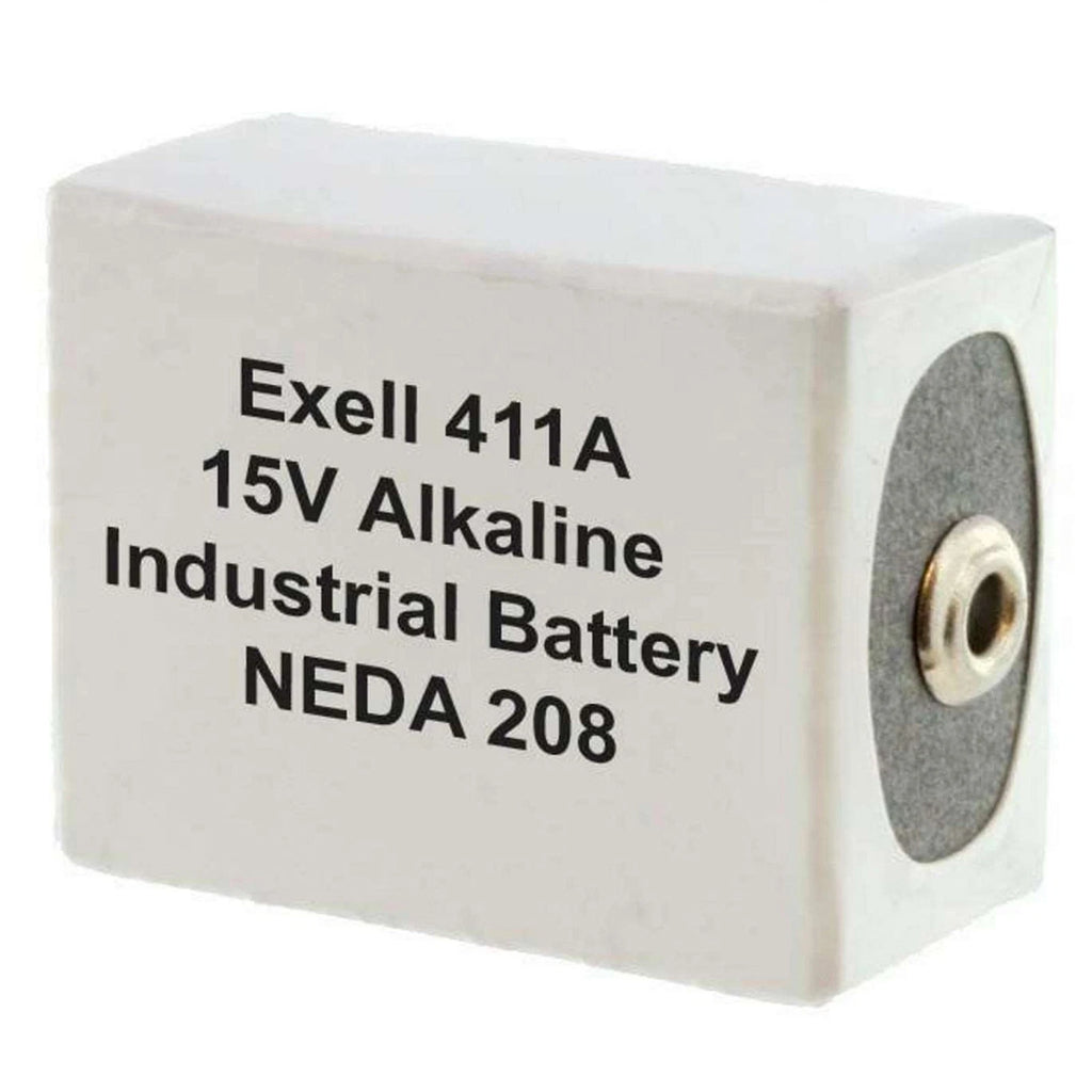 Exell 411A Alkaline 15V Battery NEDA 208 Compatible With 10F20, BLR121, M121
