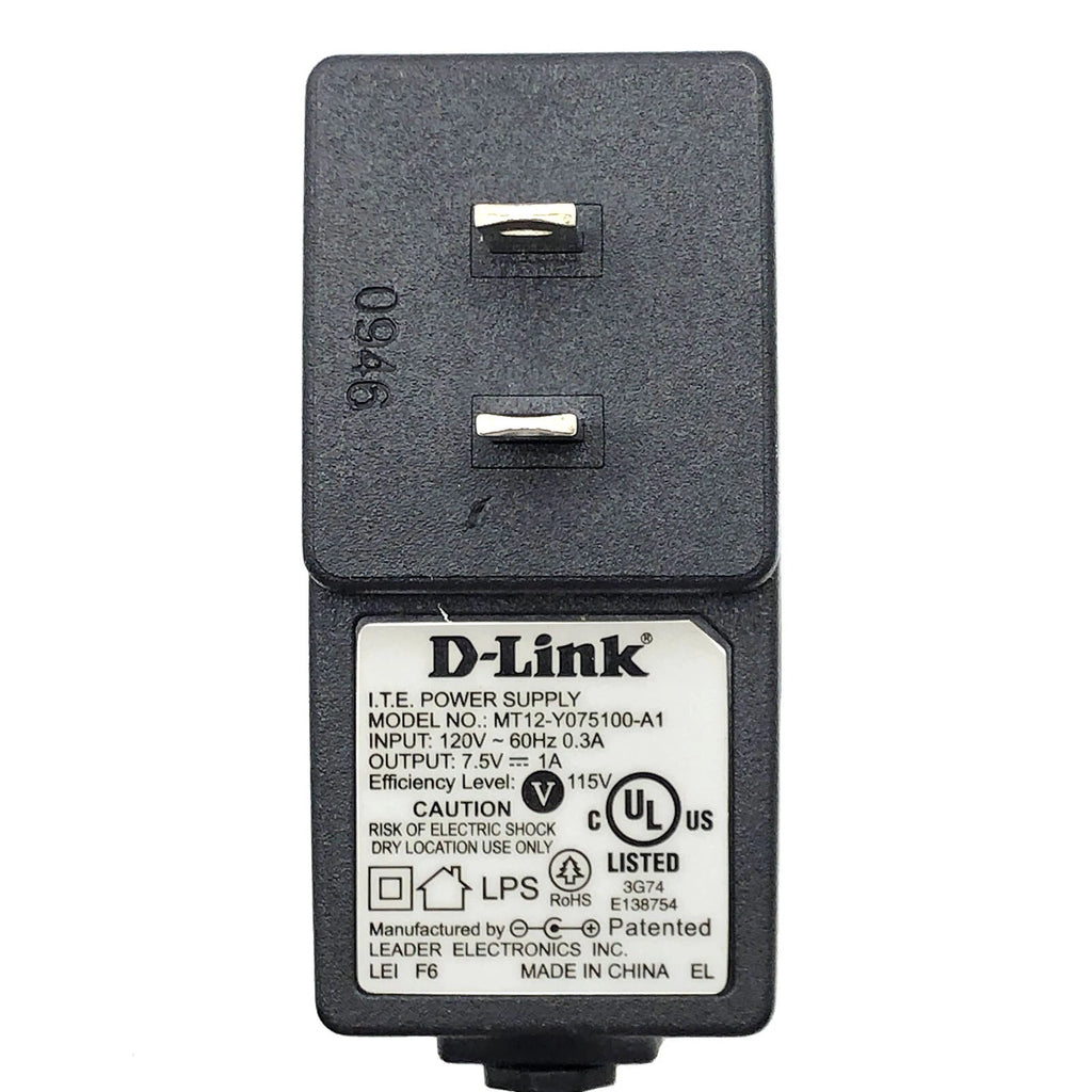 NEW Original D-Link MT12-Y075100-A1 AC/DC Wall Power Supply Adapter 7.5V 1A OEM