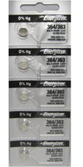 Energizer 364-363 1.55v #364/363 Low-drain Battery (SR621SW) Pack of 5 Batteries