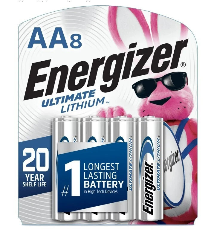 Energizer AA L91BP Lithium Long Lasting Batteries, 12 Count
