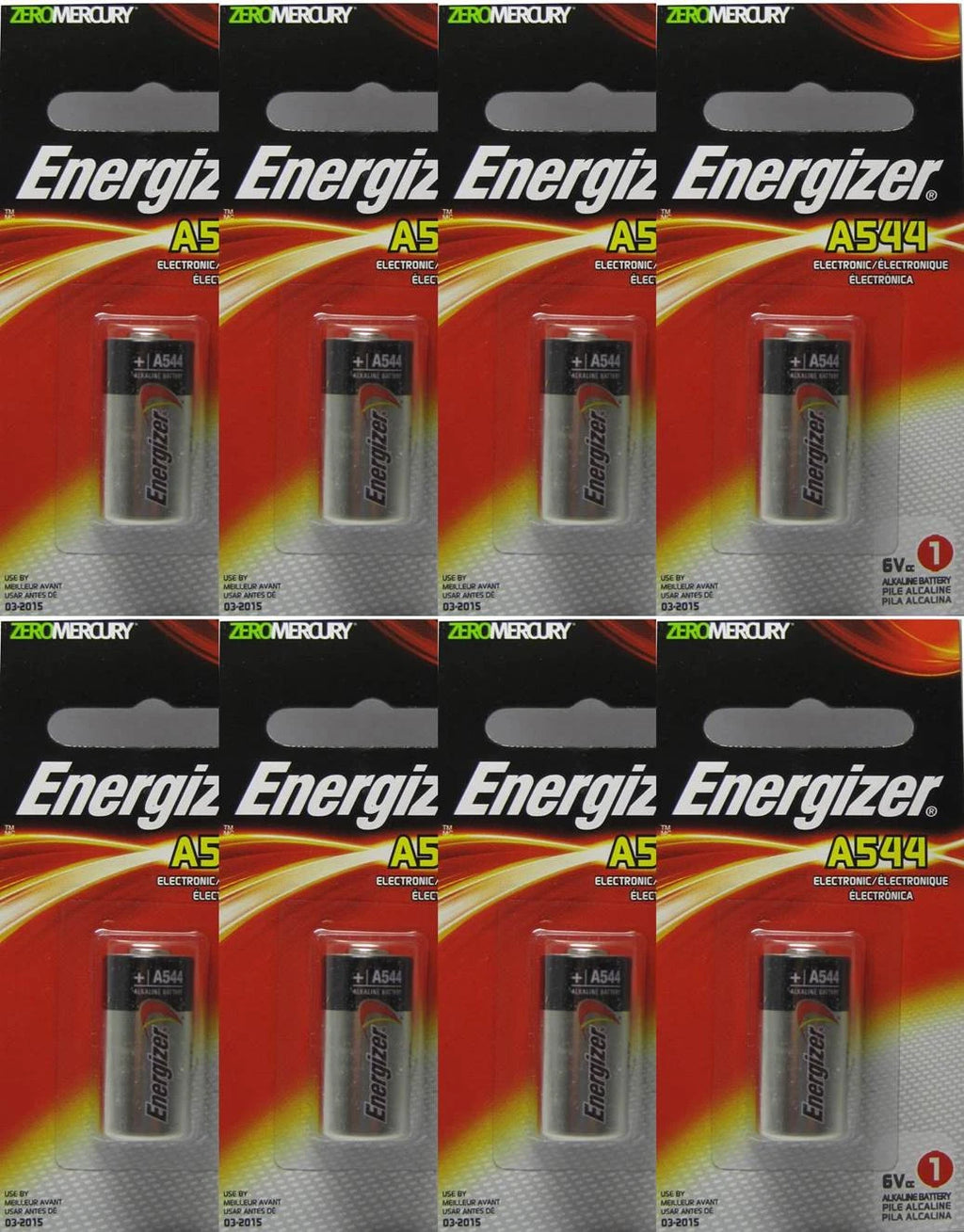8 X Energizer A544 4LR44 PX28A 476A GP476 K28L L1325 V28PX 6V Batteries
