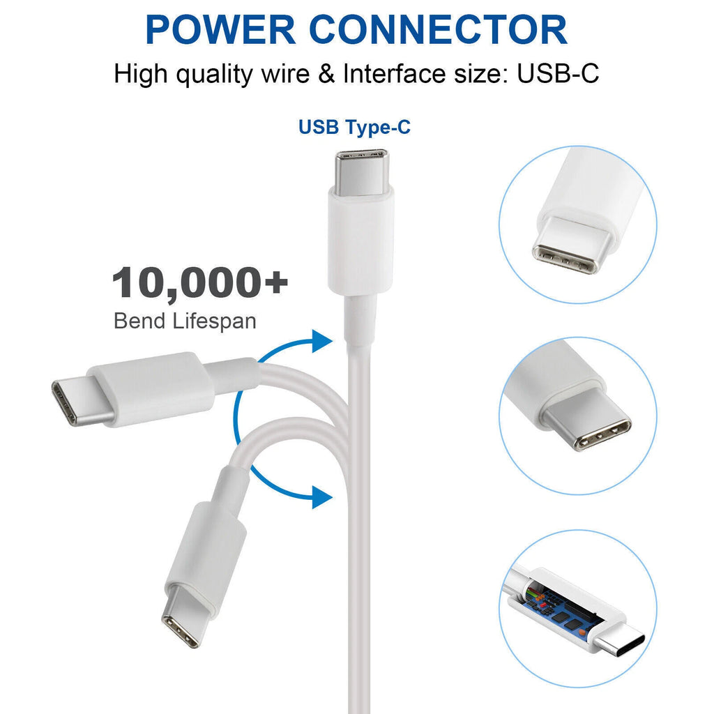 LOT PD 96W USB-C Power Adapter Type C Charger For MacBook Pro 14" 15" 16" A2166