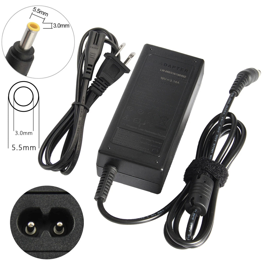60W 19V 3.15A Laptop Charger for Samsung NP300E4C NP300E4E NP305E7A NP305V5A N11