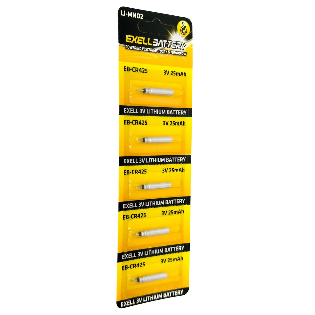 5-PACK 3V Lithium LiMnO2 Battery CR425 Pin Shape Battery Fits Microphones BR425