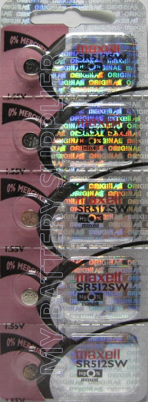 5 x Maxell 335 Made In Japan Watch Batteries