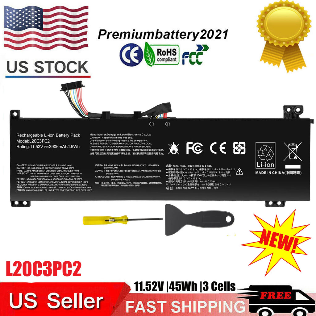 ?L20C3PC2 L20M3PC2 L20D3PC2 Battery for Lenovo Ideapad Gaming 3-15IHU6 3-15ACH6