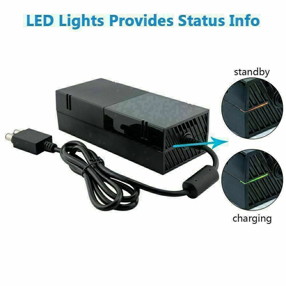 For Microsoft Xbox One/ Xbox 360 Slim Console Adapter Brick Charger Power Supply