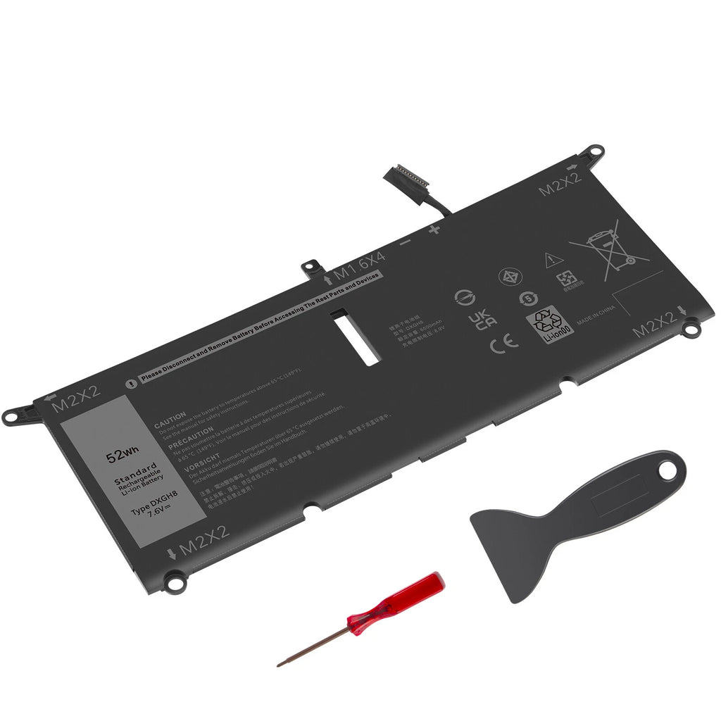 ?LOT 1-20 52WH DXGH8 Battery For Dell XPS 13 9370 9380 7390 G8VCF 0H754V V48RM