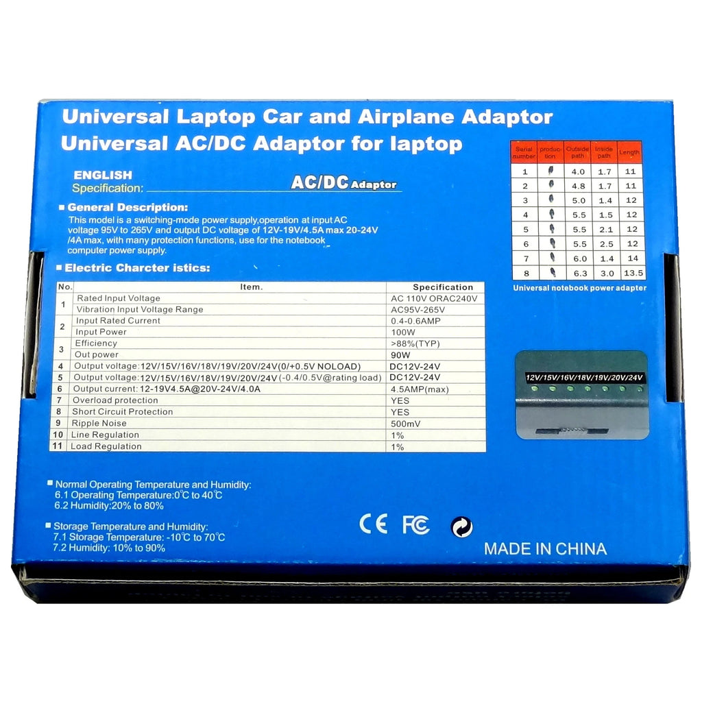 90 Watt 10tip Universal AC Adapter Power Supply Battery Charger for Laptop Noteb