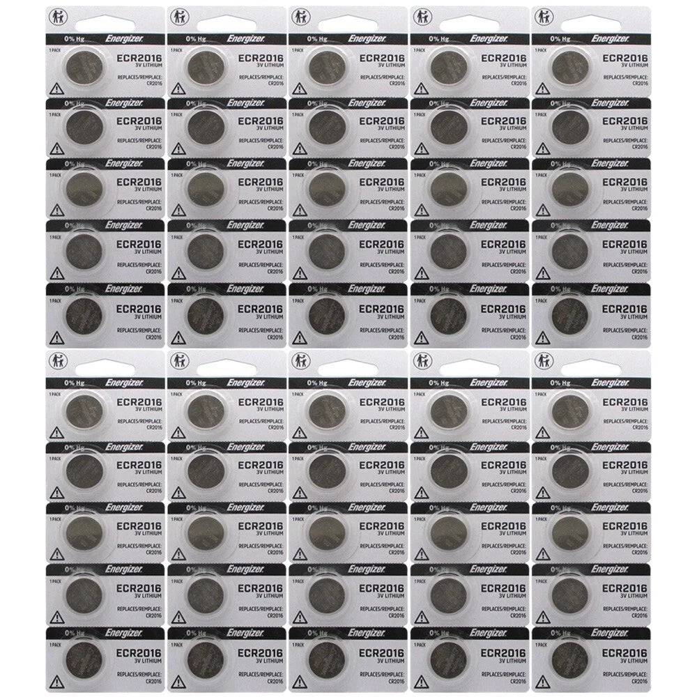 Energizer - CR2016 2016 3-Volt Lithium Battery 50 pk