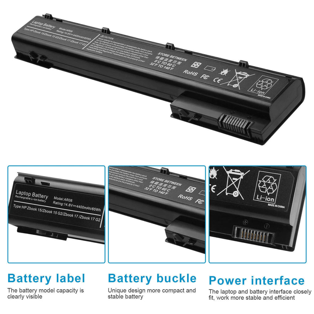 AR08 AR08XL Battery for HP Zbook 15 17 G1 G2 708455-001 707614-241 708456-001