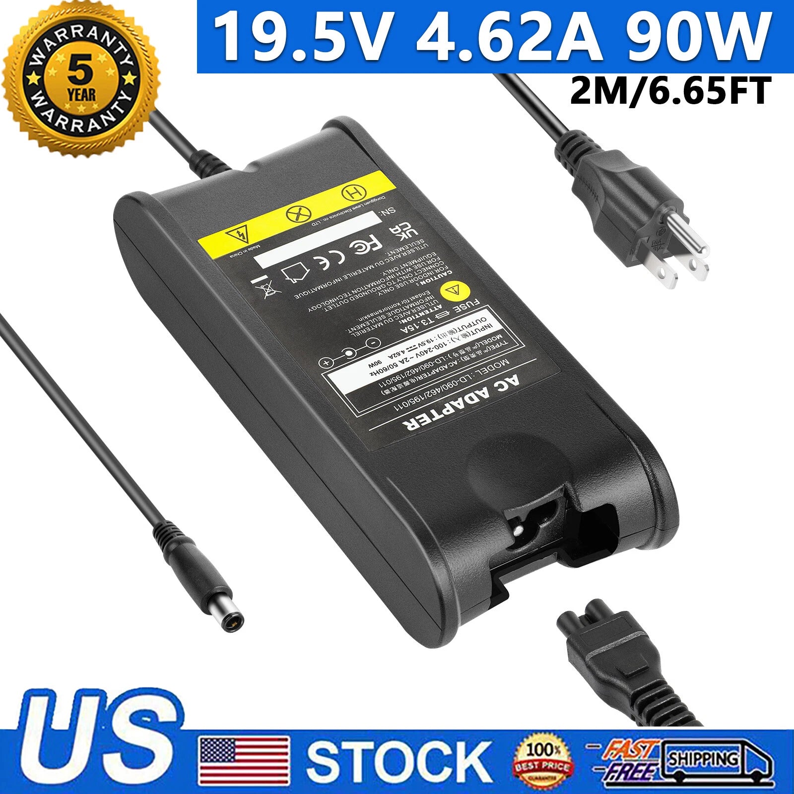 90W AC Adapter Charger Power Supply For DELL Latitude E6330 E6430 E6530 E5550