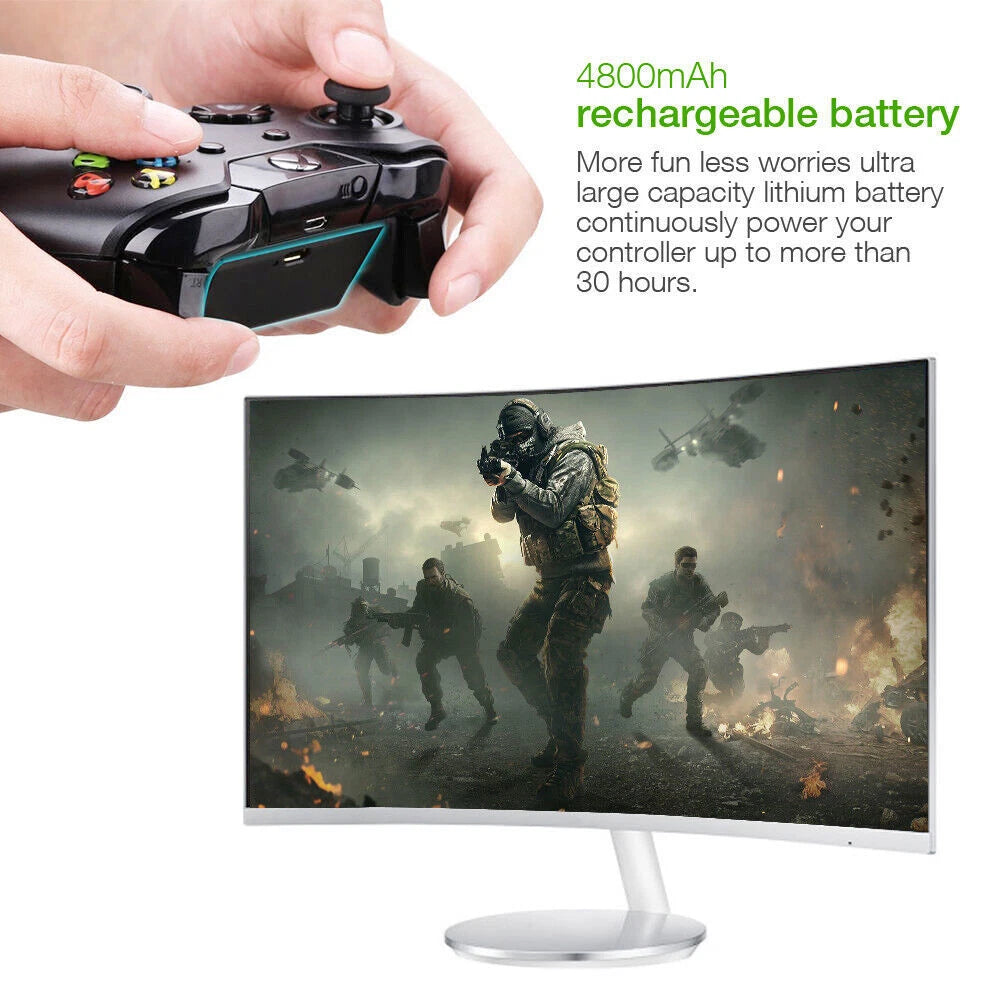 2X Battery Pack Set For XBOX 360 Wireless Controller Ni-mh Battery 4800mAh