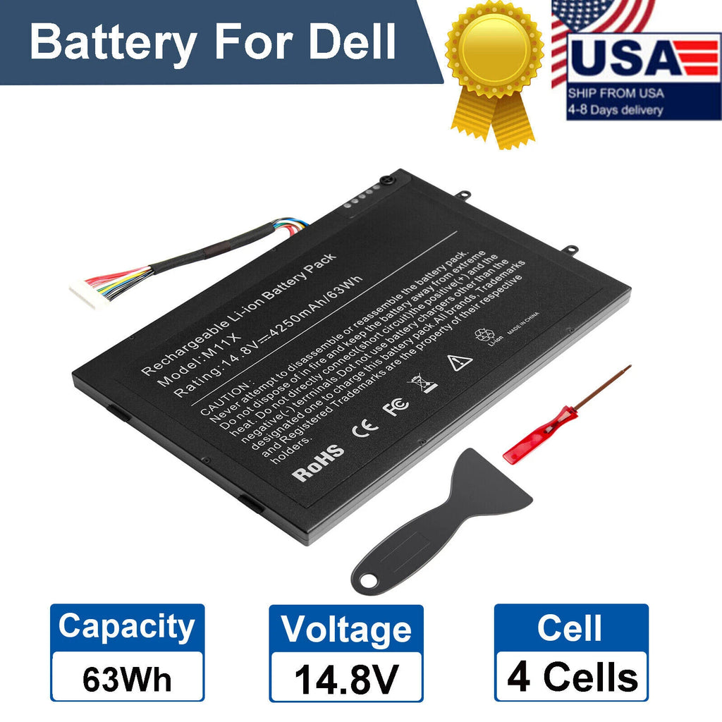 Replace Battery For Dell Alienware M11x M14x R1 R2 PT6V8 KR-08P6X6 T7YJR P06T