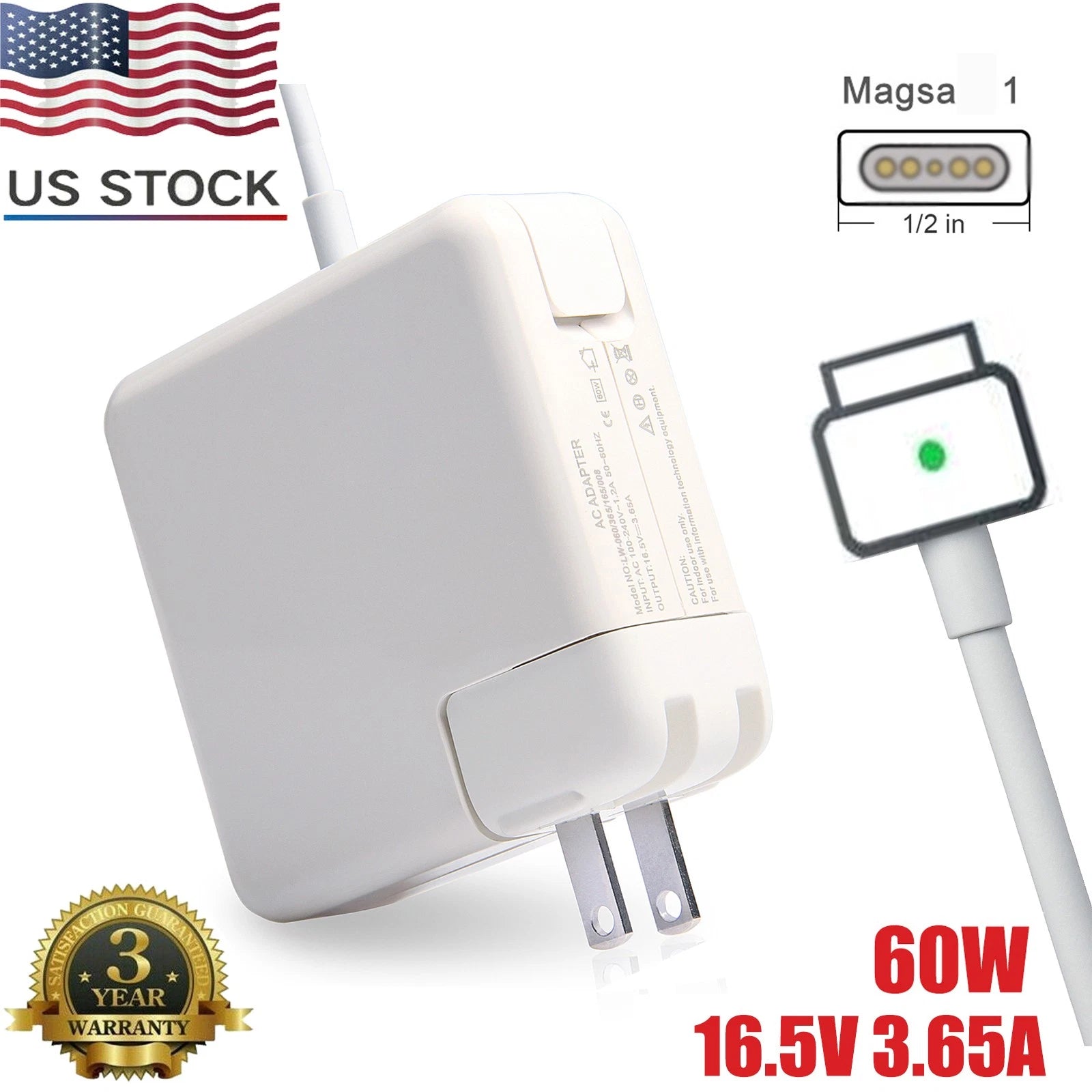 60W Charger Appl For MacBook Pro 11" 13" A1181 A1278 2009 2010 2011 AC Adapter