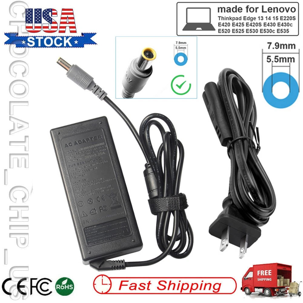 90W AC Power Adapter Charger for Lenovo Thinkpad X200 X201 X220 X230 X230t X301