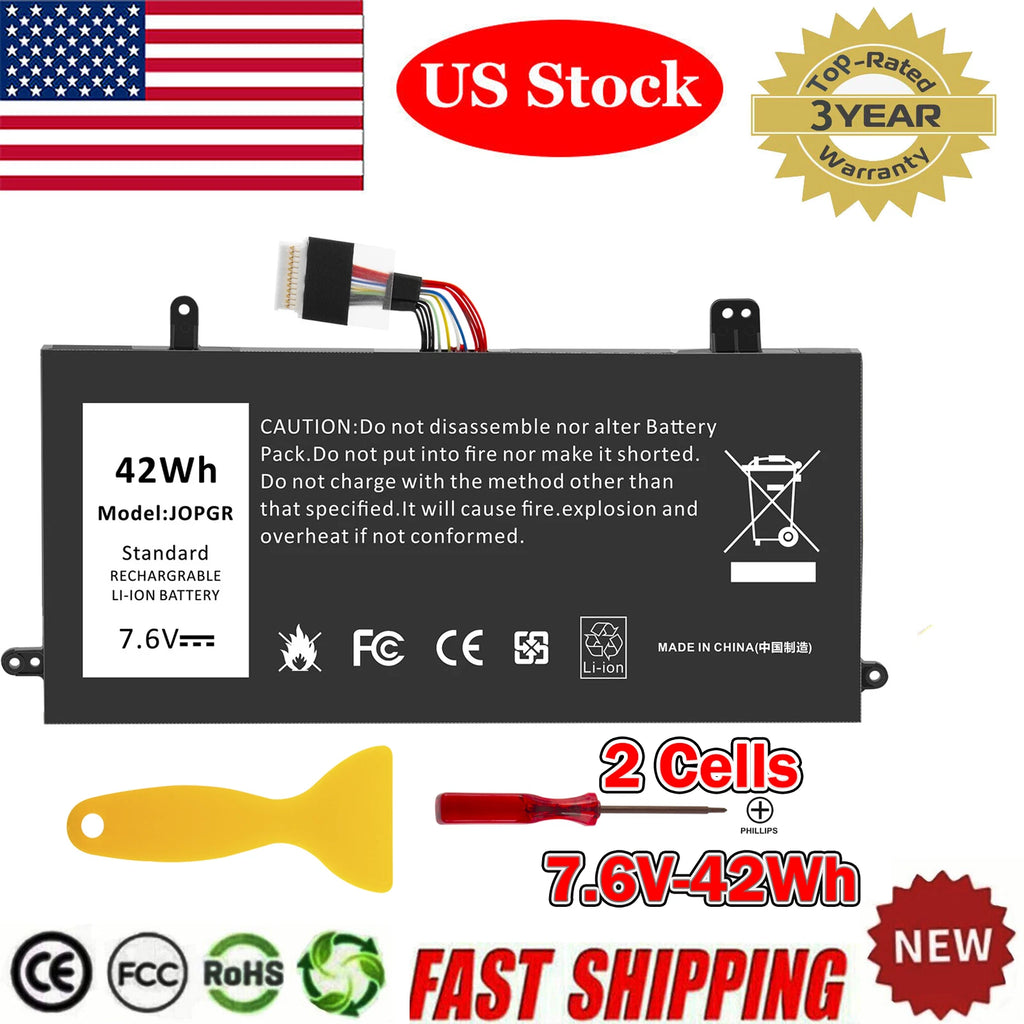 J0PGR Battery For Dell Latitude 12 5285 5290 2-in-1 Series JOPGR 0J0PGR FTH6F US