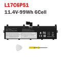 Battery L17C6P51 L17M6P52 For Lenovo Thinkpad P72 P73 Serie 01AV497 01AV498 99Wh