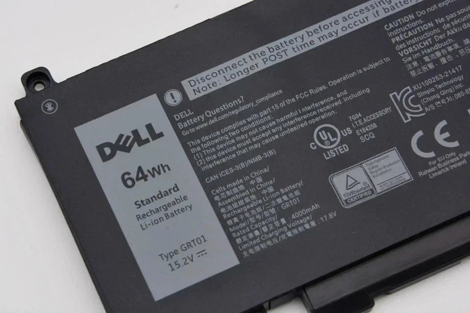 Genuine GRT01 Battery For Dell Latitude 5421 5431 5521 Precision 3561 3571 R05P0
