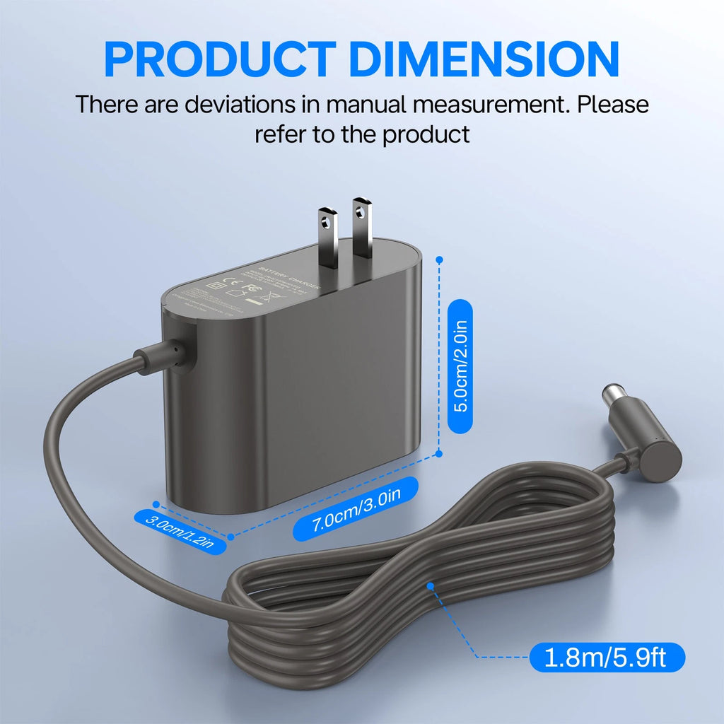 for Dyson Cordless V6 V7 V8 Animal, Absolute,Fluffy,Motorhead Adapter Charger