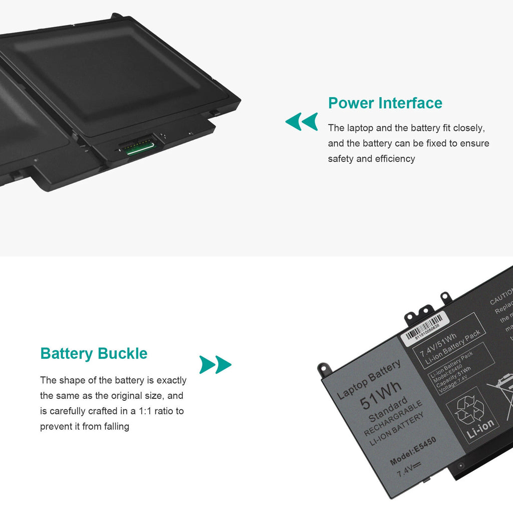 Battery G5M10 for Dell Latitude E5450 E5550 E5250 Series 8V5GX R9XM9 WYJC2 NEW