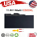 ?LOT CS03XL Battery for HP HP Elitebook 745 755 840 850 G3 G4 T7B32AA 800513-001