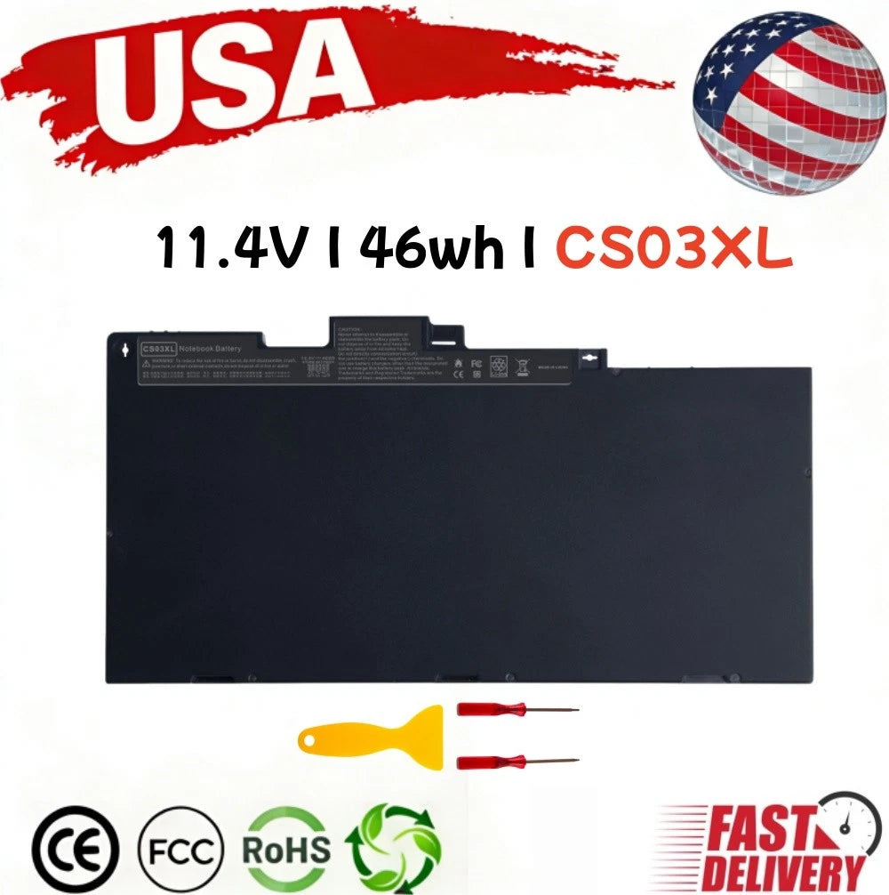 ?LOT CS03XL Battery for HP HP Elitebook 745 755 840 850 G3 G4 T7B32AA 800513-001