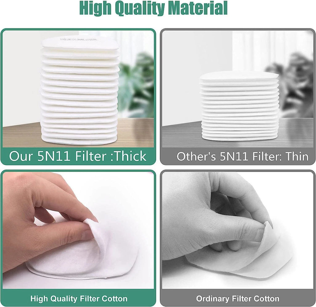 10/50/100PC 5N11 Cotton Filter Replacement Filters For 6200 6500 7502 Respirator