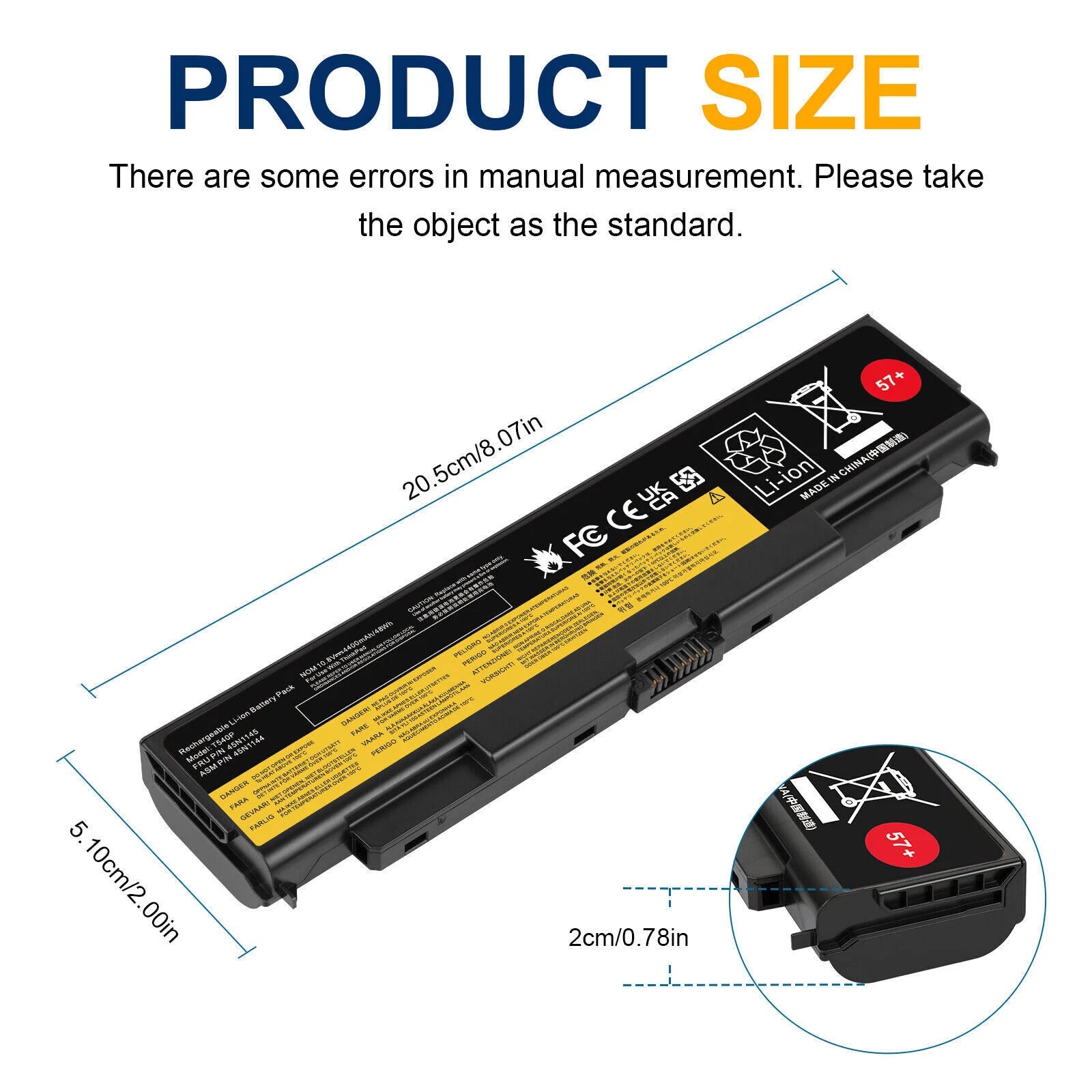?NEW T440P T540P Battery for ThinkPad L440 L540 W540 45N1150 0C52863 0C52864 57+