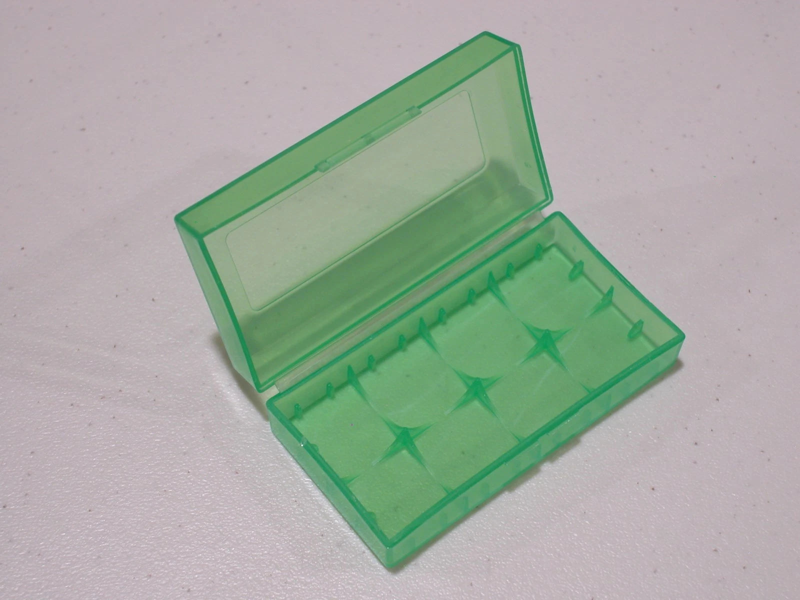 10 pcs GREEN PLASTIC STORAGE CASE HOLDER BOX For 18650 16340 CR 123A BATTERY