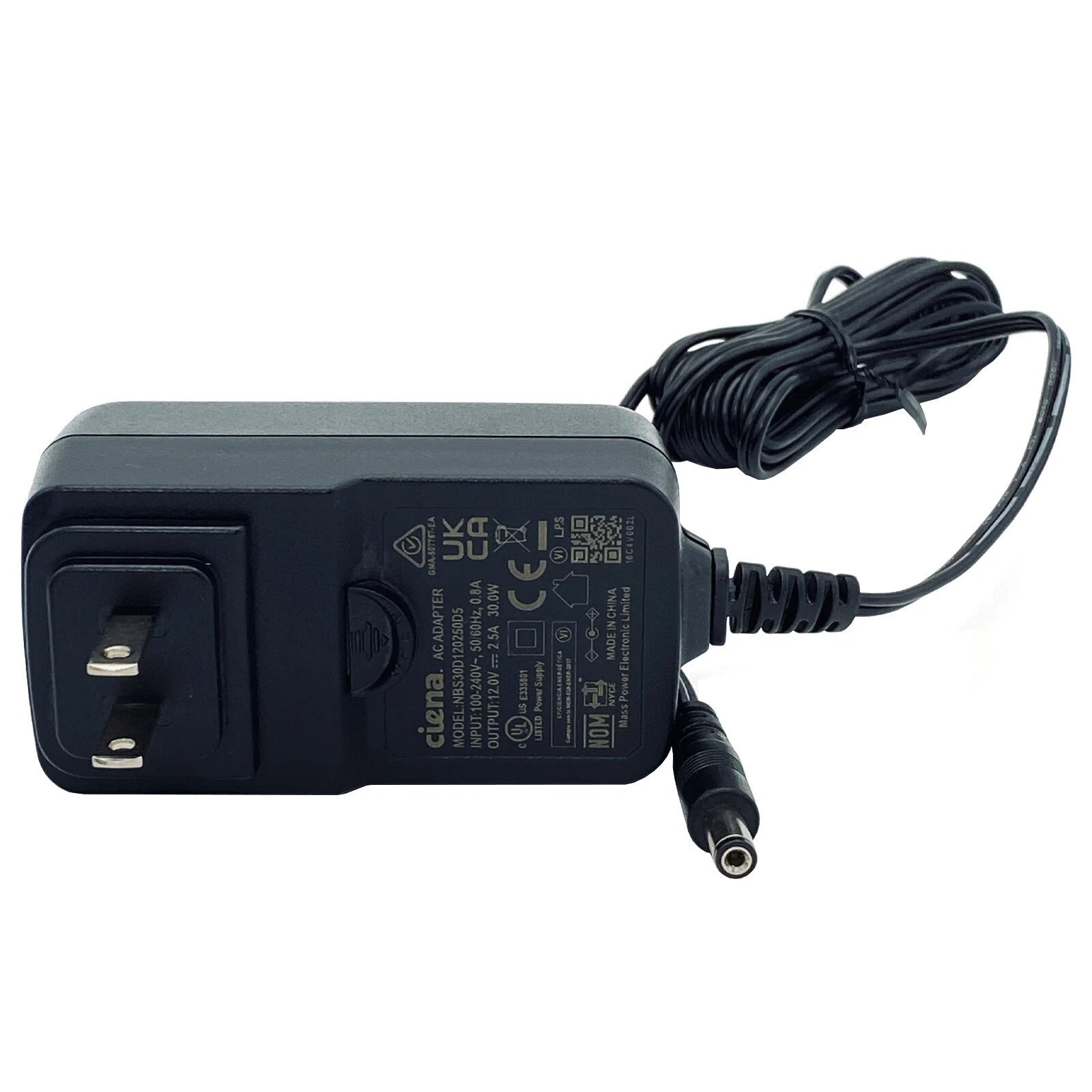 NEW Original Ciena NBS30D120250D5 AC Adapter 12V 2.5A Power Supply 5.5x2.1mm