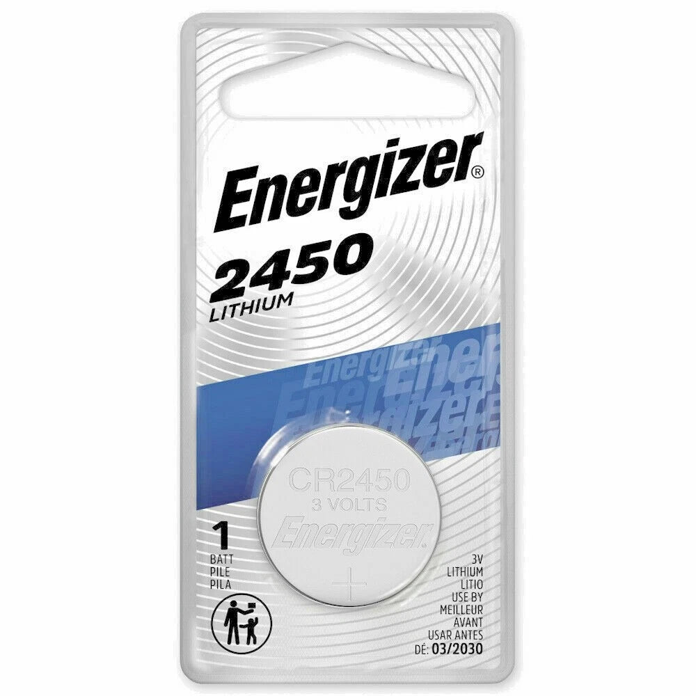 2 x Energizer ECR2450BP-1 Lithium Coin Cell Battery x 2 New