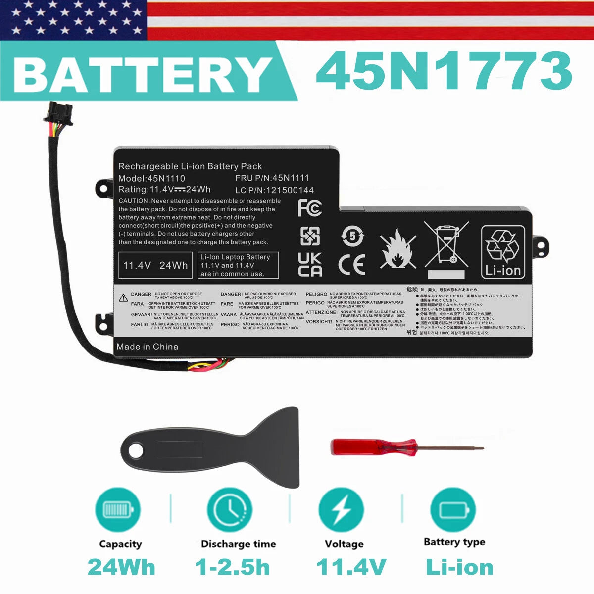 battery for Lenovo ThinkPad T440 T440S T450 T460 T450S X240 X250 45N1773 45N1112