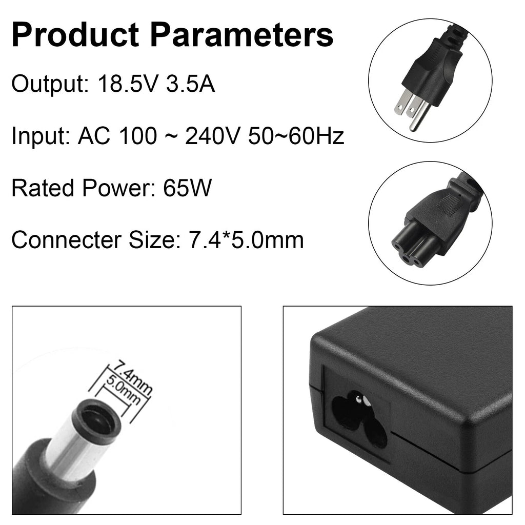 For HP ProBook 6555B 6540B 6560B 6570B AC Adapter Power Supply Charger 65W