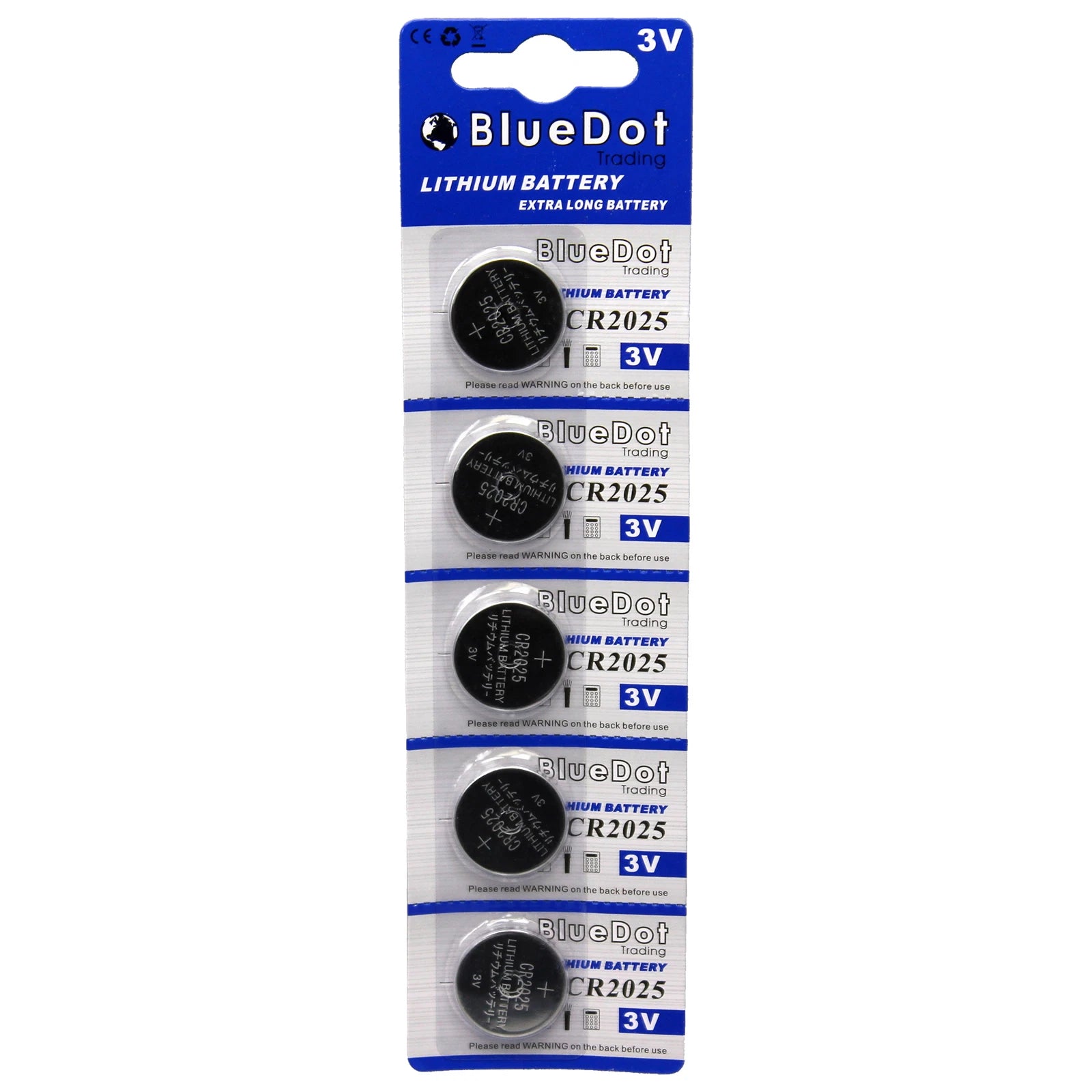 3V Button Cell 5PCS CR2025 DL2025 Lithium Battery for scales, calculators & more