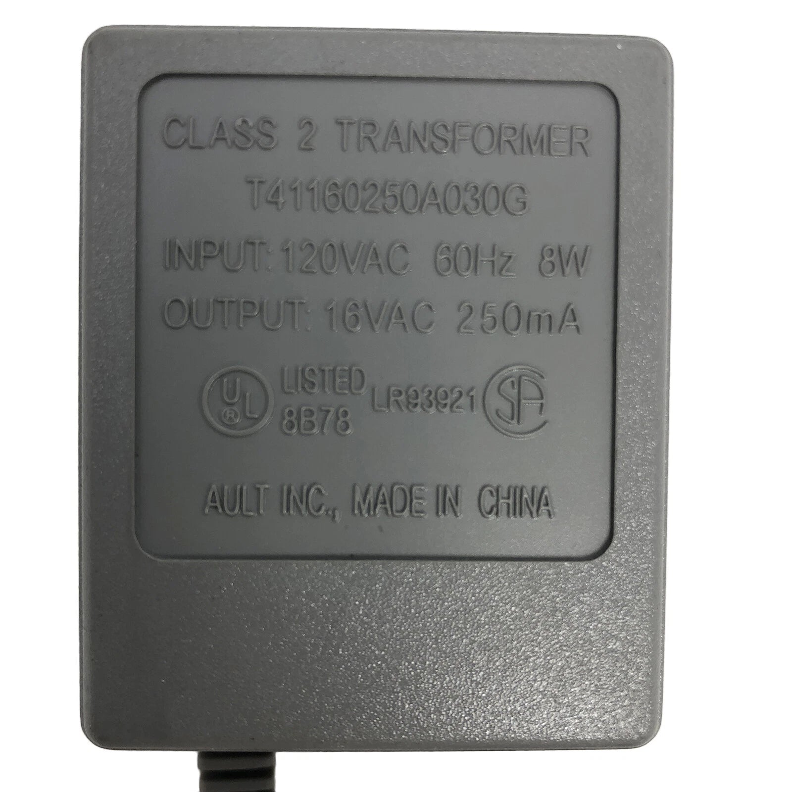 New Genuine Ault T41160250A030G 16VAC 250mA Class 2 Transformer
