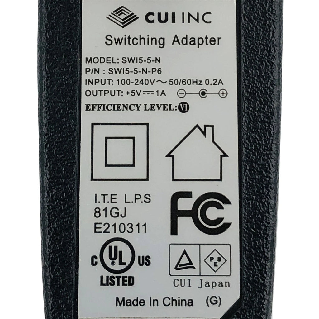 NEW Genuine CUI Inc 5W AC Power Adapter SWI5-5-N 5V 1A SWI5-5N-P6 Wall Charger