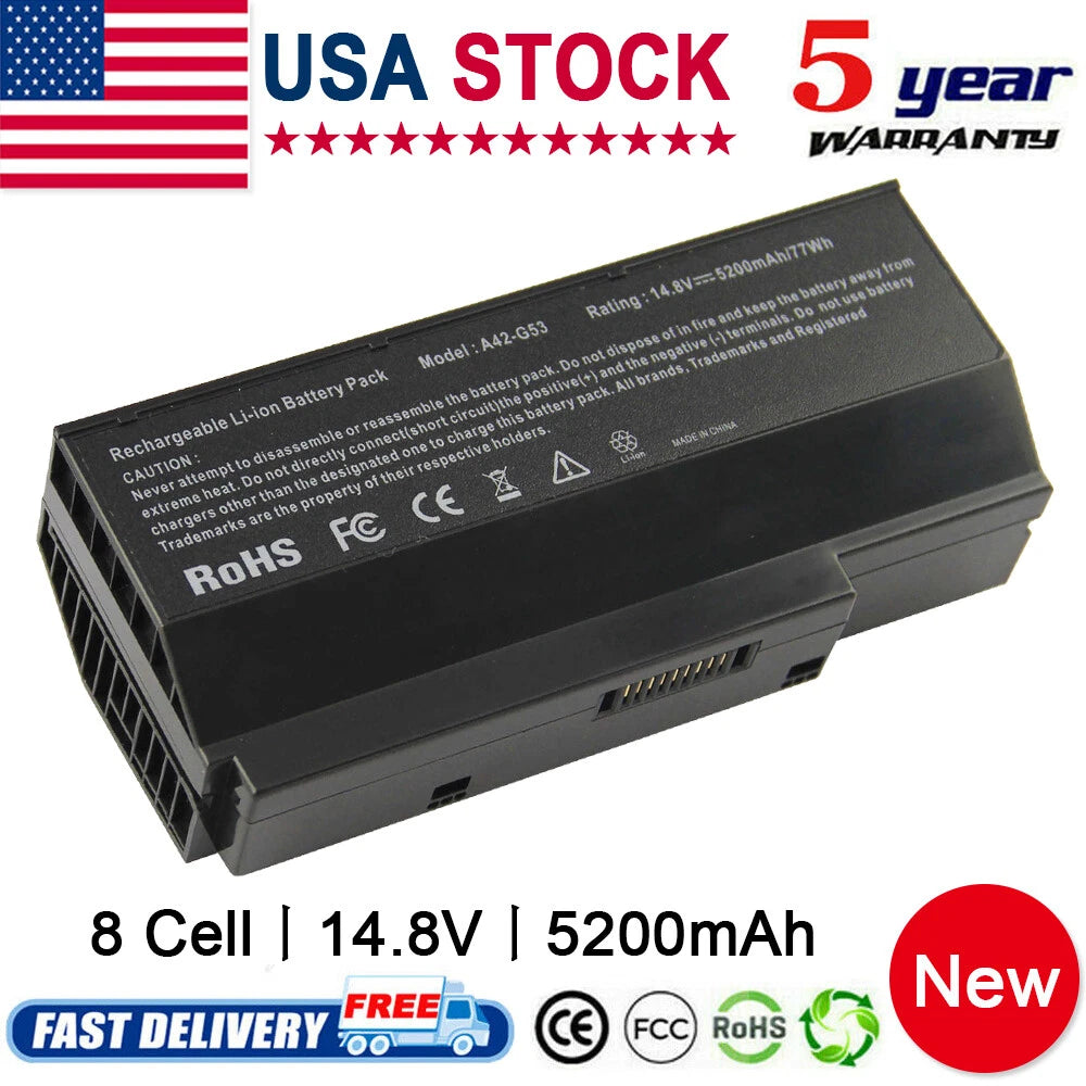 Laptop Battery for ASUS G73 A42-G73 G73-52 G73JH G73JW G73j G53 G73SW G53S