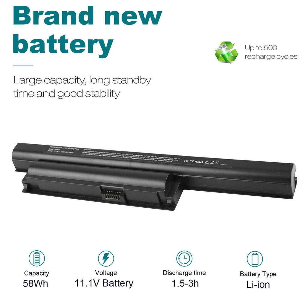 VGP-BPS22 Battery for Sony VPC-EA1 Series VGP-BPS22A VGP-BPL22 VGP-BPS22/A 58Wh